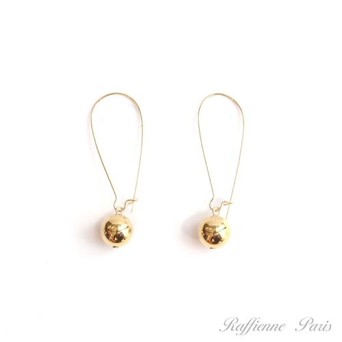 RAFFIENNE PARIS ANTIQUE BALL PIERCE / ラフィエンヌパリ・アンティーク・ボール・ピアス