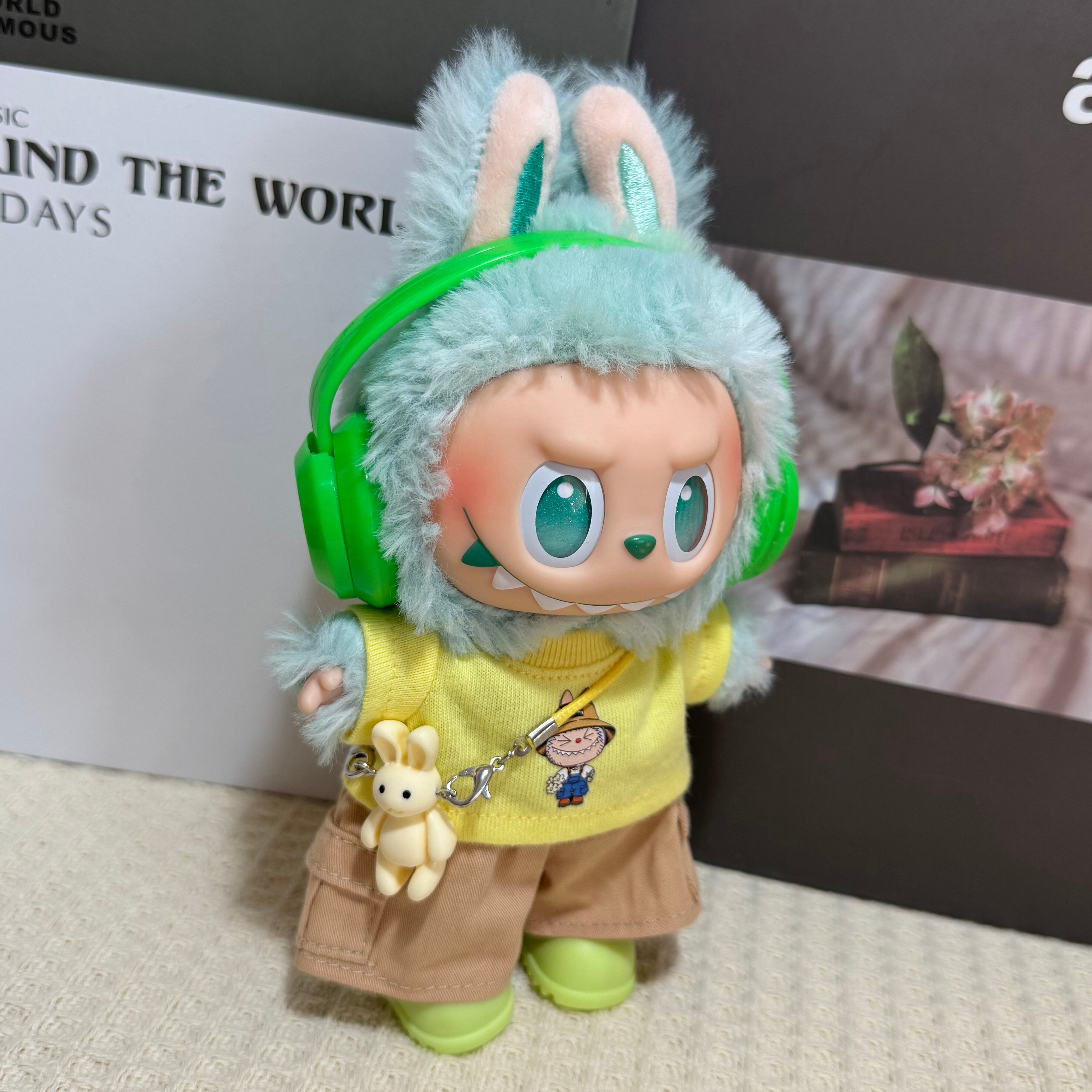 Labubuをもっと可愛く!萌え度アップのマストバイアイテム♡ LabubuプリントTシャツセット デザインが可愛い5点超お得セット 15cm/17cm対応 ラブブ