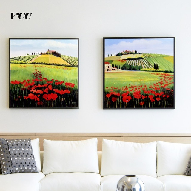 VCC 国シーン画像現代アートキャンバス絵画の壁の写真リビングルームのホームインテリアポスターやプリント、ホーム塗装