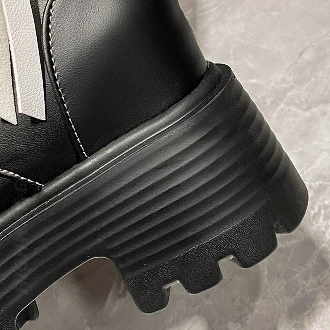◆【NEW】トリプル ベルト ロングブーツ 2色 ハートベルト2連タッセル編み上げロングブーツ(全2色