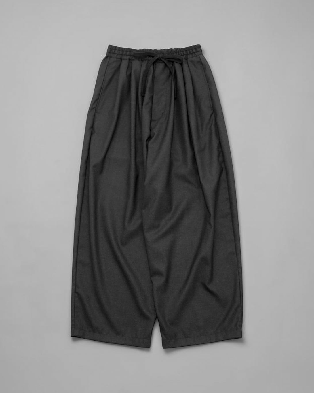my beautiful landlet SOFT DENIM WIDE EASY PANTS BLACK | nua