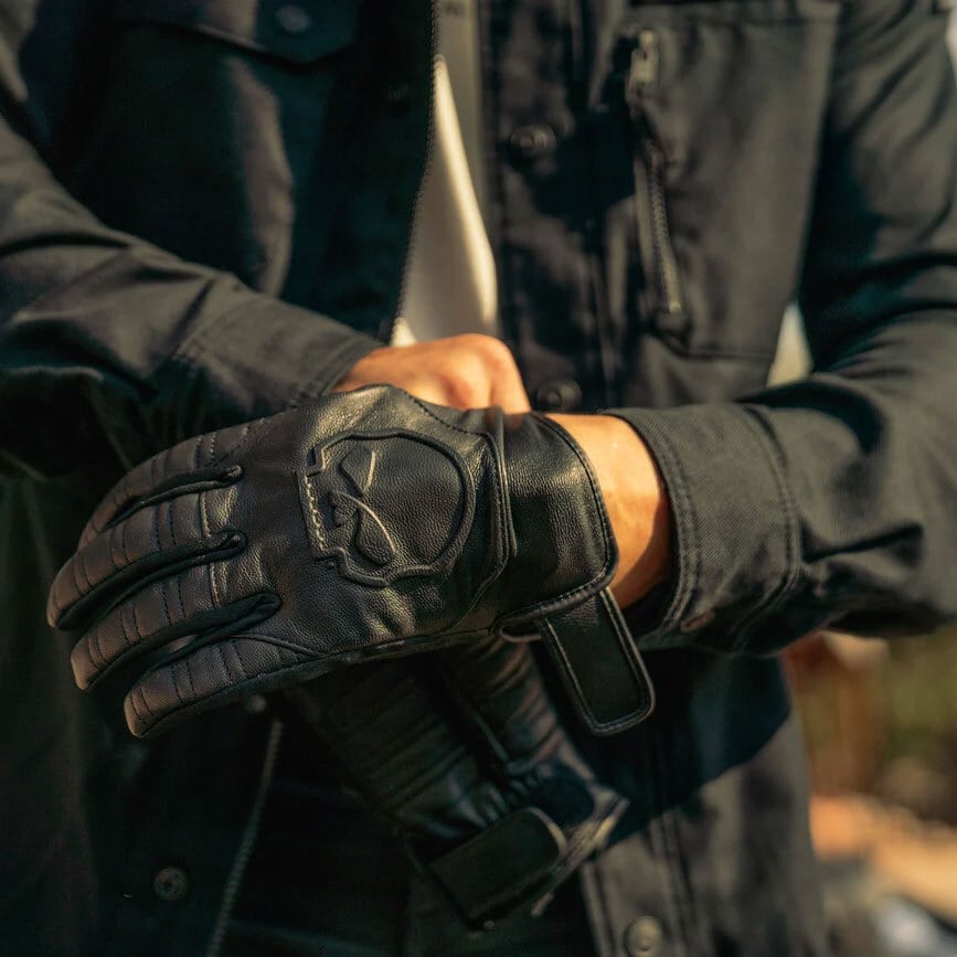 Harley-Davidson Willie G(R)スカル グラフィック レザー ライディング