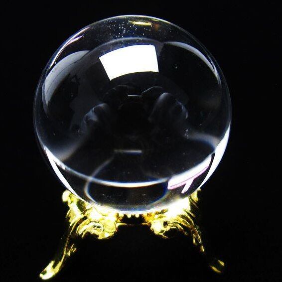 水晶 丸玉 ブラジル産 24mm 一点物 おまかせ便 141-6417