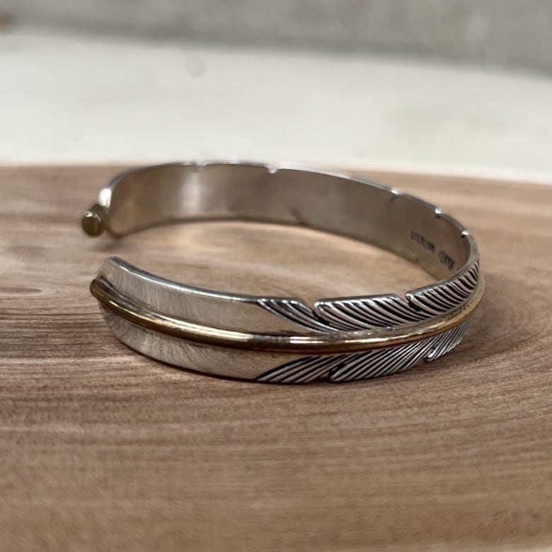 インディアンジュエリー Indian Jewelry 12KGF フェザーバングル