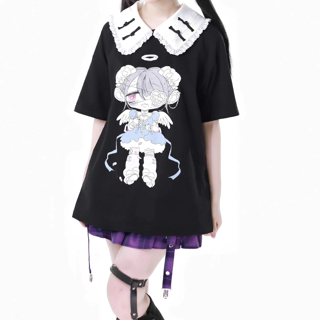 フリルチャイナガールトップス　4color　1287