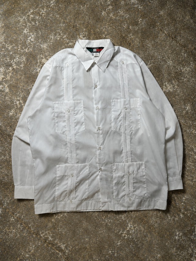 D'ACCORD White Long Sleeve Cuba Shirt