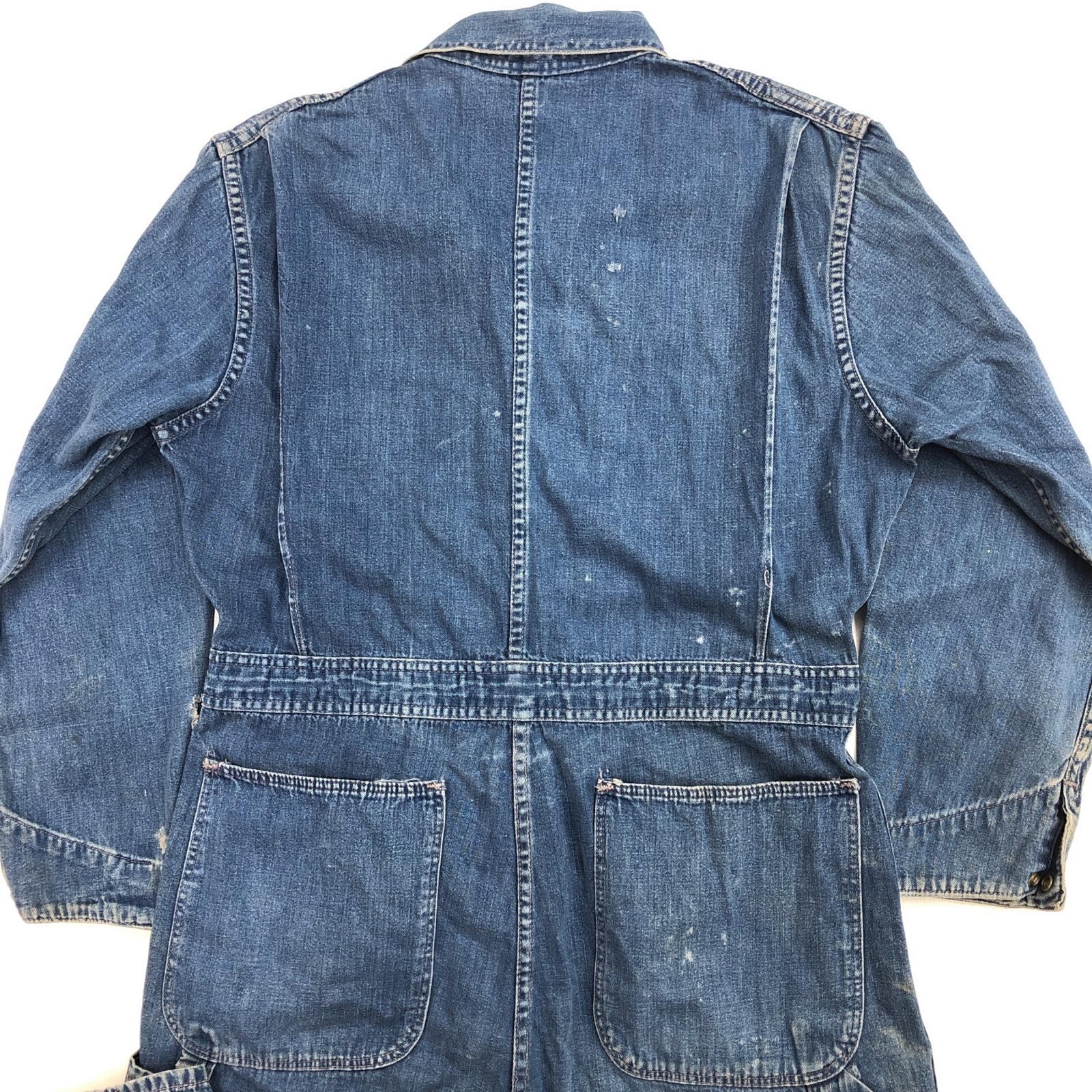 UNKNOWN 50年代 デニム つなぎ オールインワン ジャンプスーツ