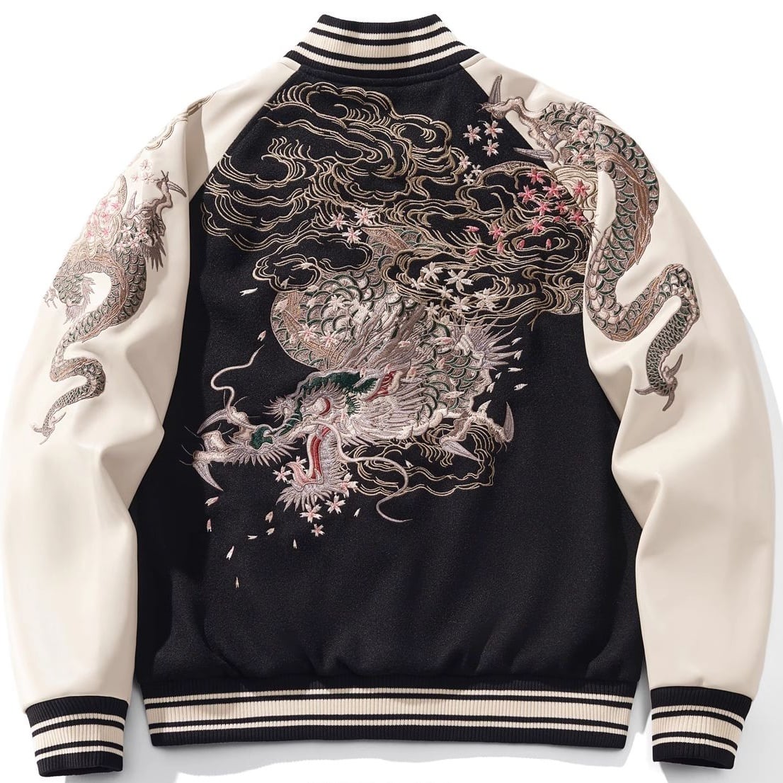 鏡の中の狐面トレーナー 今昔 KJ-29110 和柄 和風 きつね キツネ 刺繍