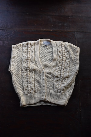 Hand knitted vest