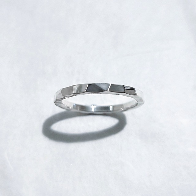 <鎚目> ring - pure silver