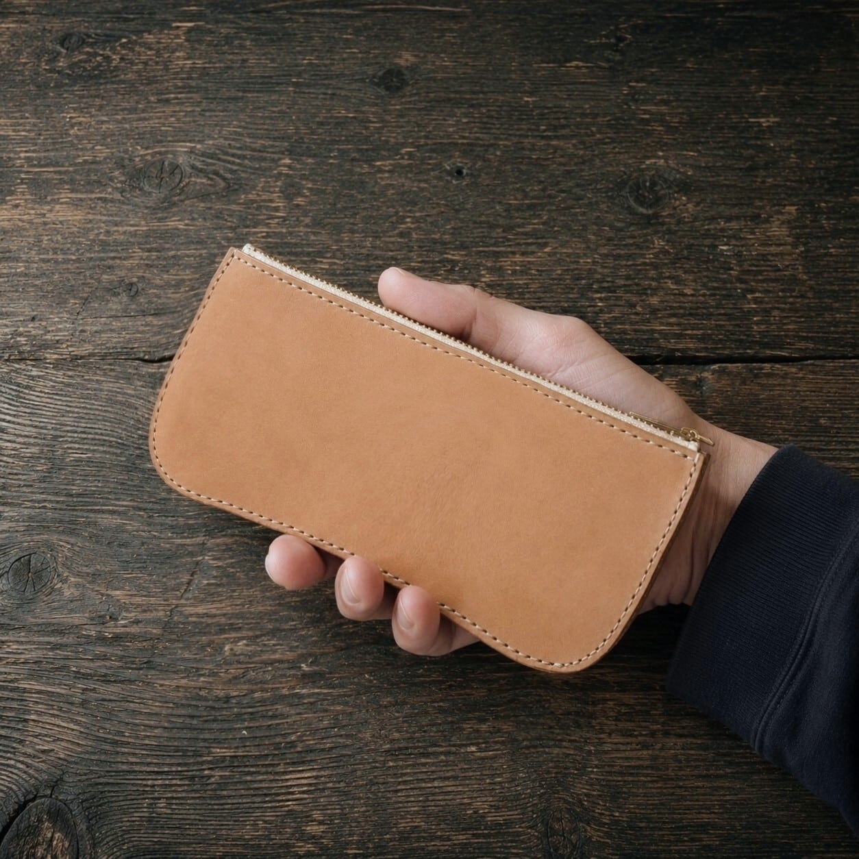 【受注製作】本革ファスナー長財布
