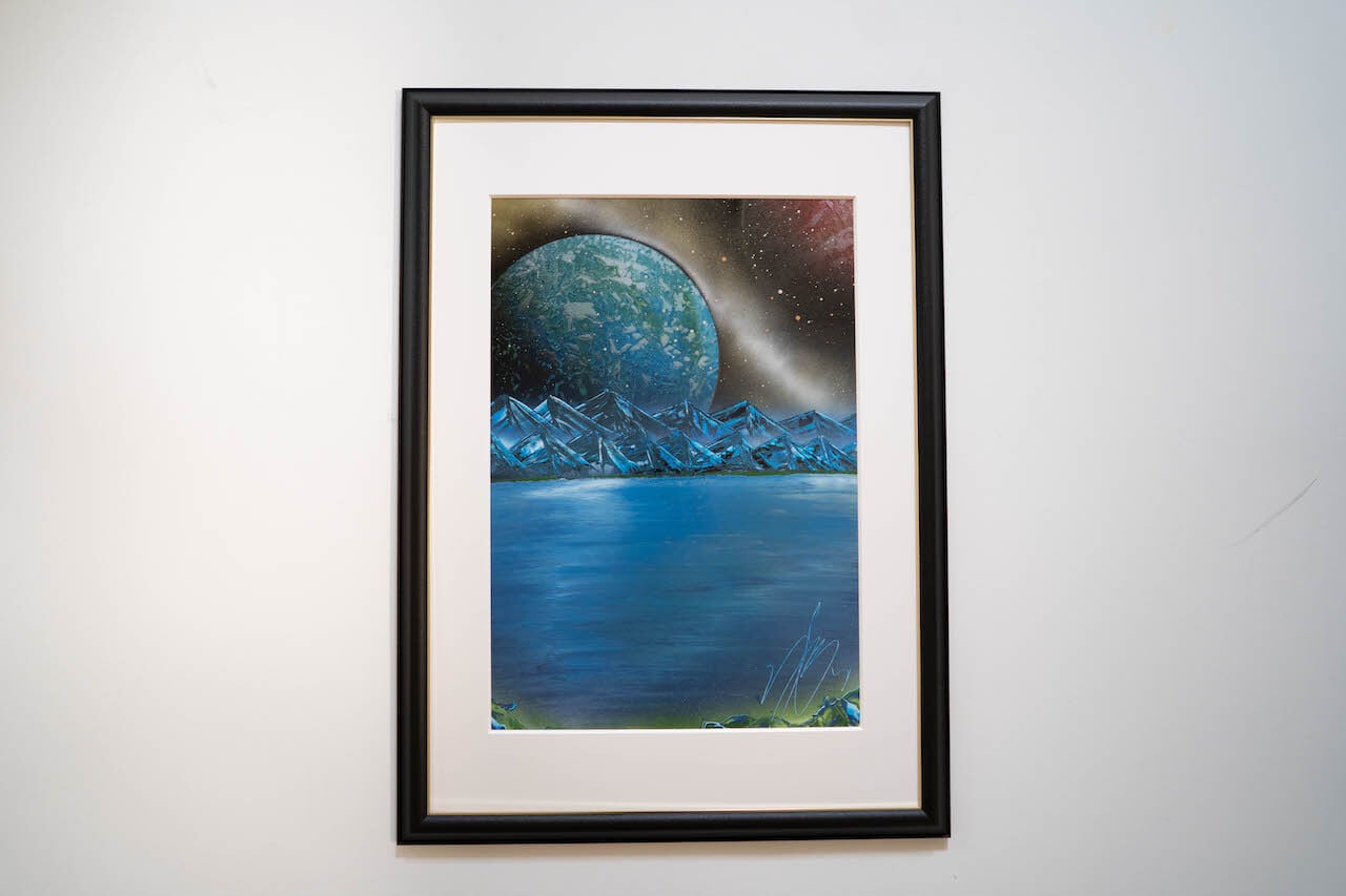 Nature / 宇宙、自然をテーマにしたスプレーアート作品 原画販売アート