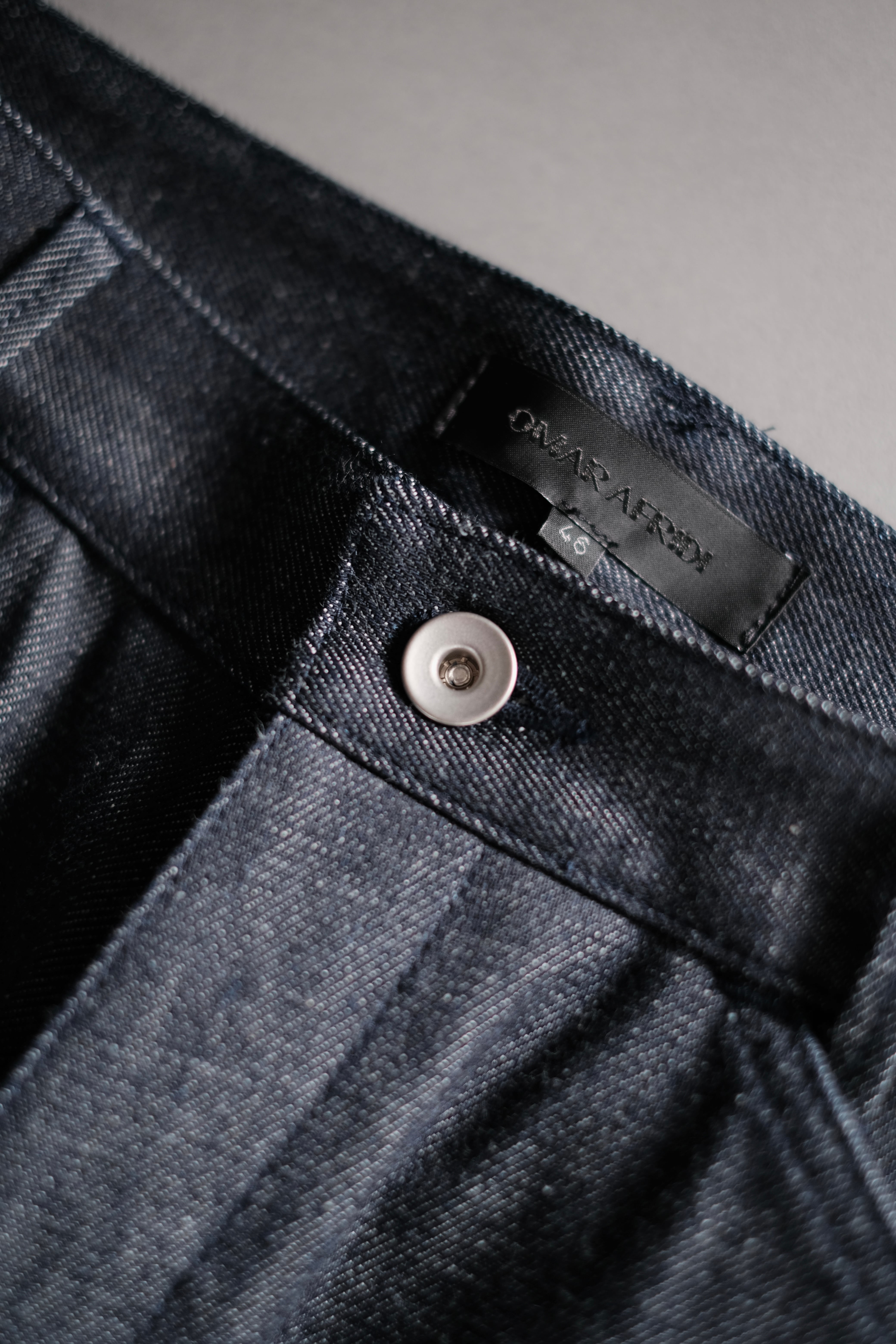 OMAR AFRIDI / 5PKT TROUSERS (RAW DENIM) | LIVING
