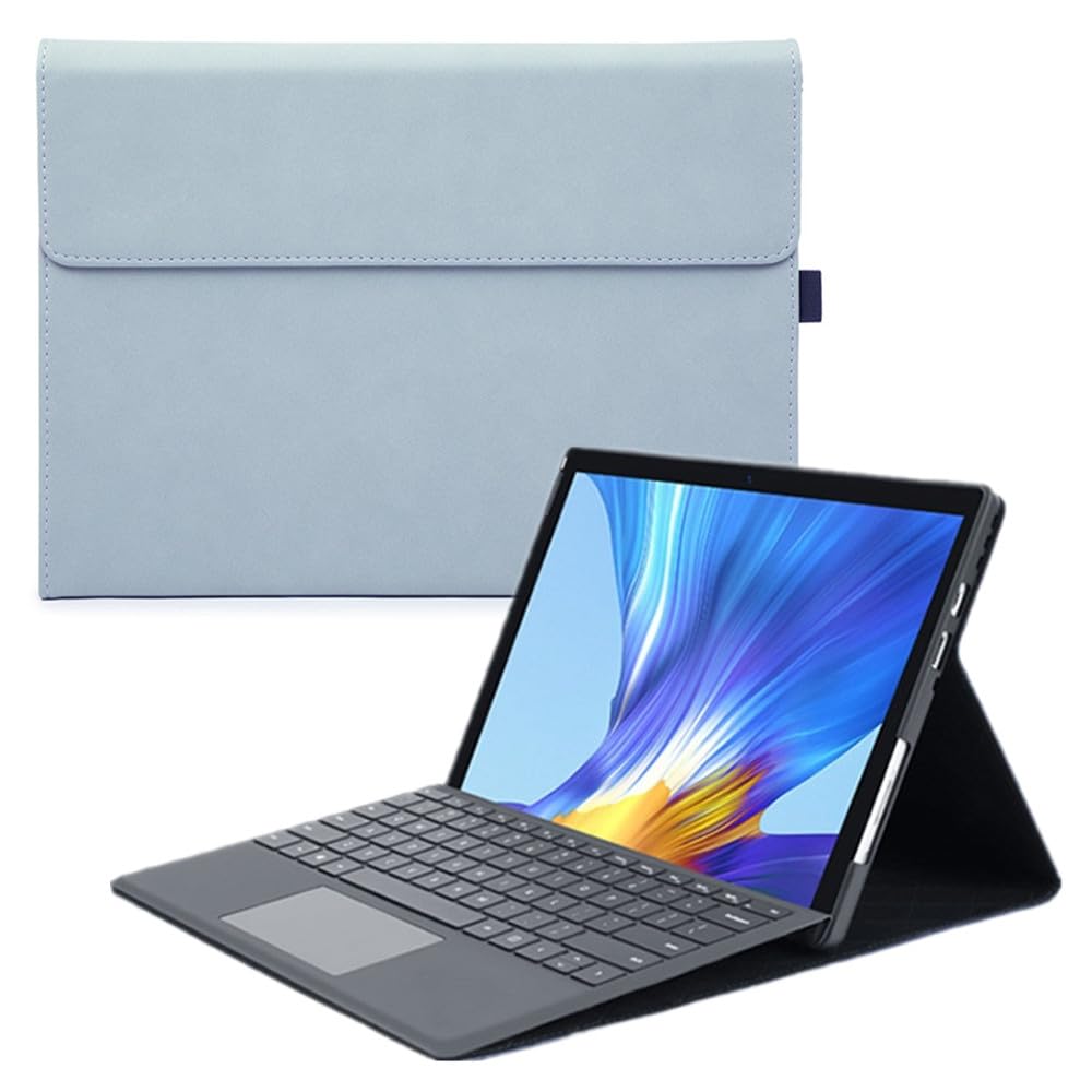Microsoft Surface Go 4/3/2/1 10.5インチ用の ケース カラフル 手帳型 放熱 半中空デザイン キーボードを収納可能 多角度スタンド機能 マイクロソフト サーフェス go 4 3 2 1 専用保護カバー スリム 軽量 ペン収納可能 ビジネス キャンディカラー,スカイブルー