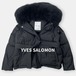 美品 YVES SALOMON イブ サロモン 23AW ファー ベルト付き 2in1 ダウンジャケット ダウンベスト 黒 36 / J&NREUSE レディース アウター
