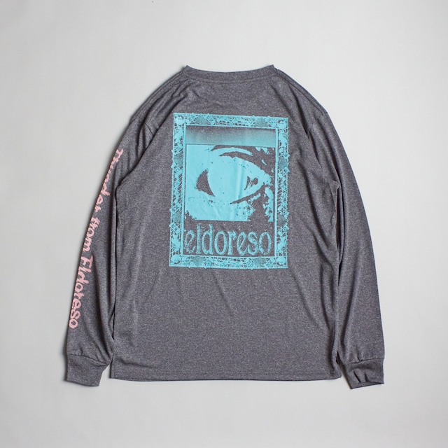 ELDORESO（エルドレッソ）Watching Long Tee  -Gray　メンズレディースロングスリーブTシャツ長袖