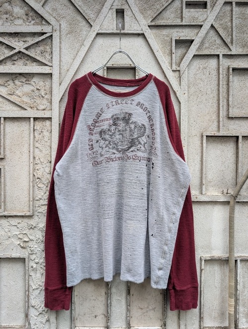 "GRUNGE" boro raglan tops