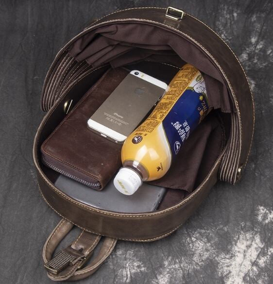 高級手工芸品 本革100%バックパック 多功能スポーツバックパック