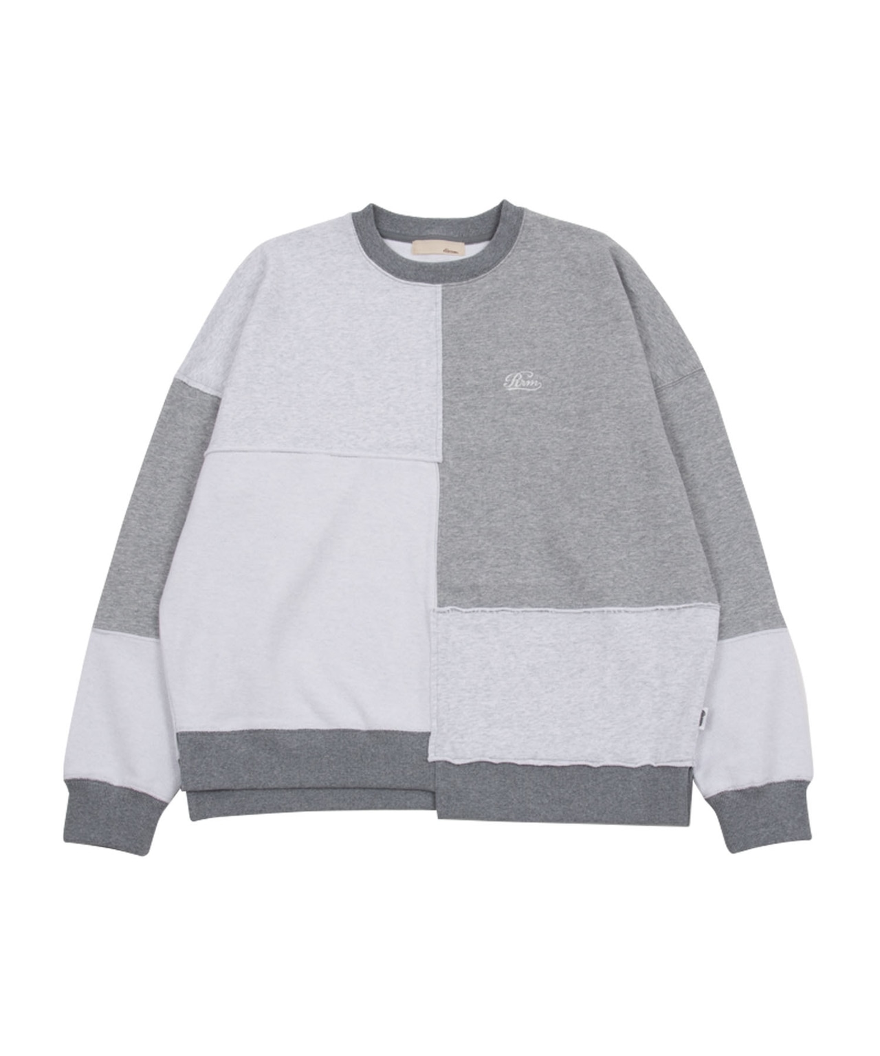 【#Re:room】COLOR PATCHWORK SWEAT BIG TRAINER［REC730］