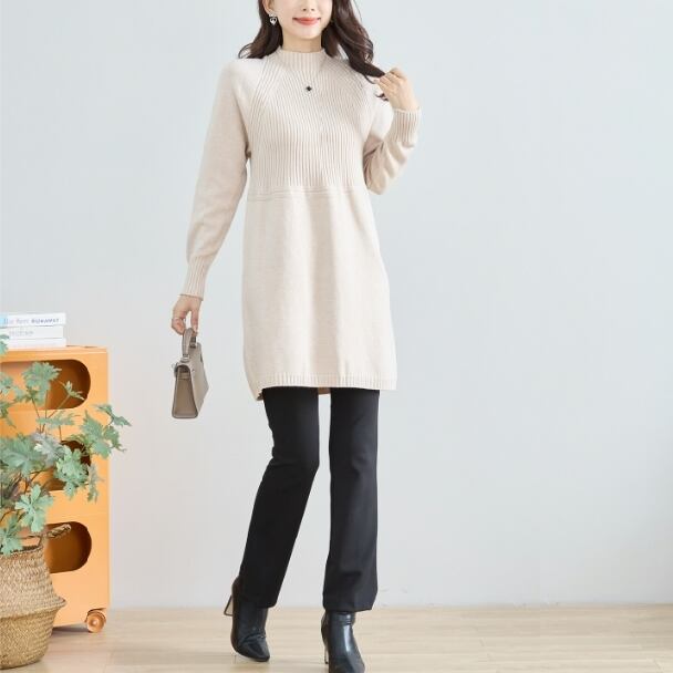 チュニック モックネックニットチュニック R38-204B TRUBE M~L チュニック モックネックニットチュニック R38-204B TRUBE M~L