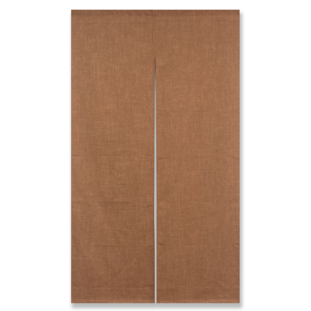 おぼろ染 無地 のれん　TU（栗梅）85㎝×150㎝