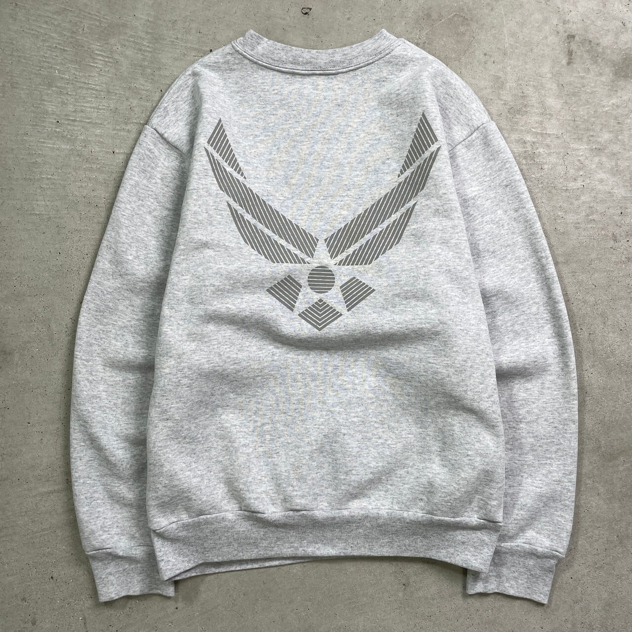 90年代 USA製 U.S.AIR FORCE ミリタリー リフレクタースウェットシャツ