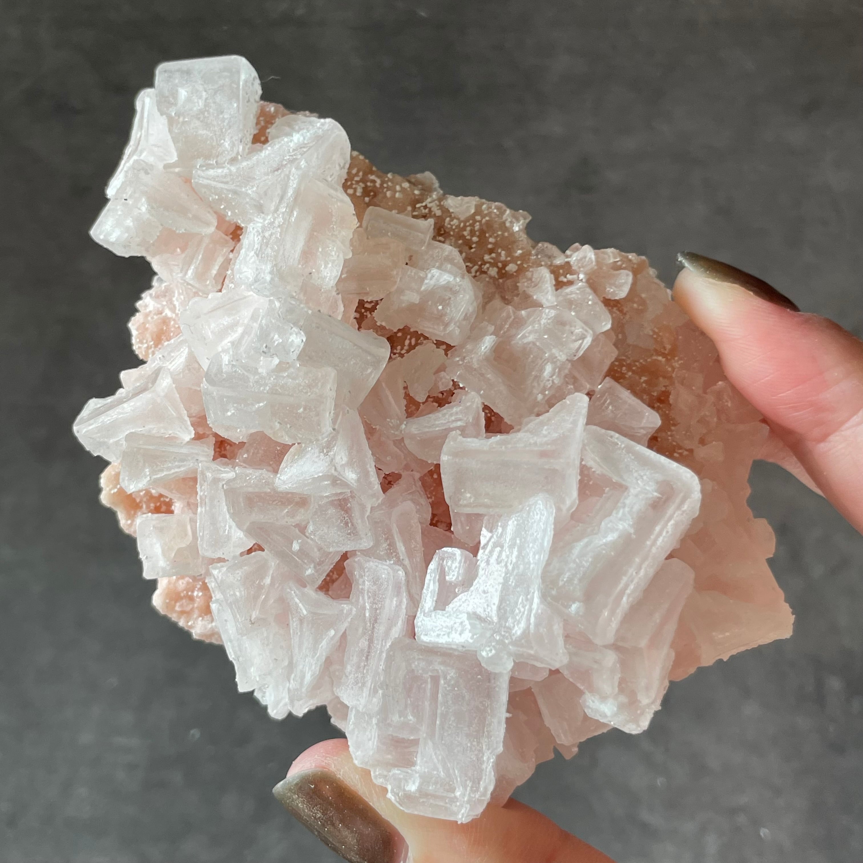 カリフォルニア産♦︎pink Halite ピンクハライト|岩塩 原石|天然石 パワーストーン 鉱物 gem stone