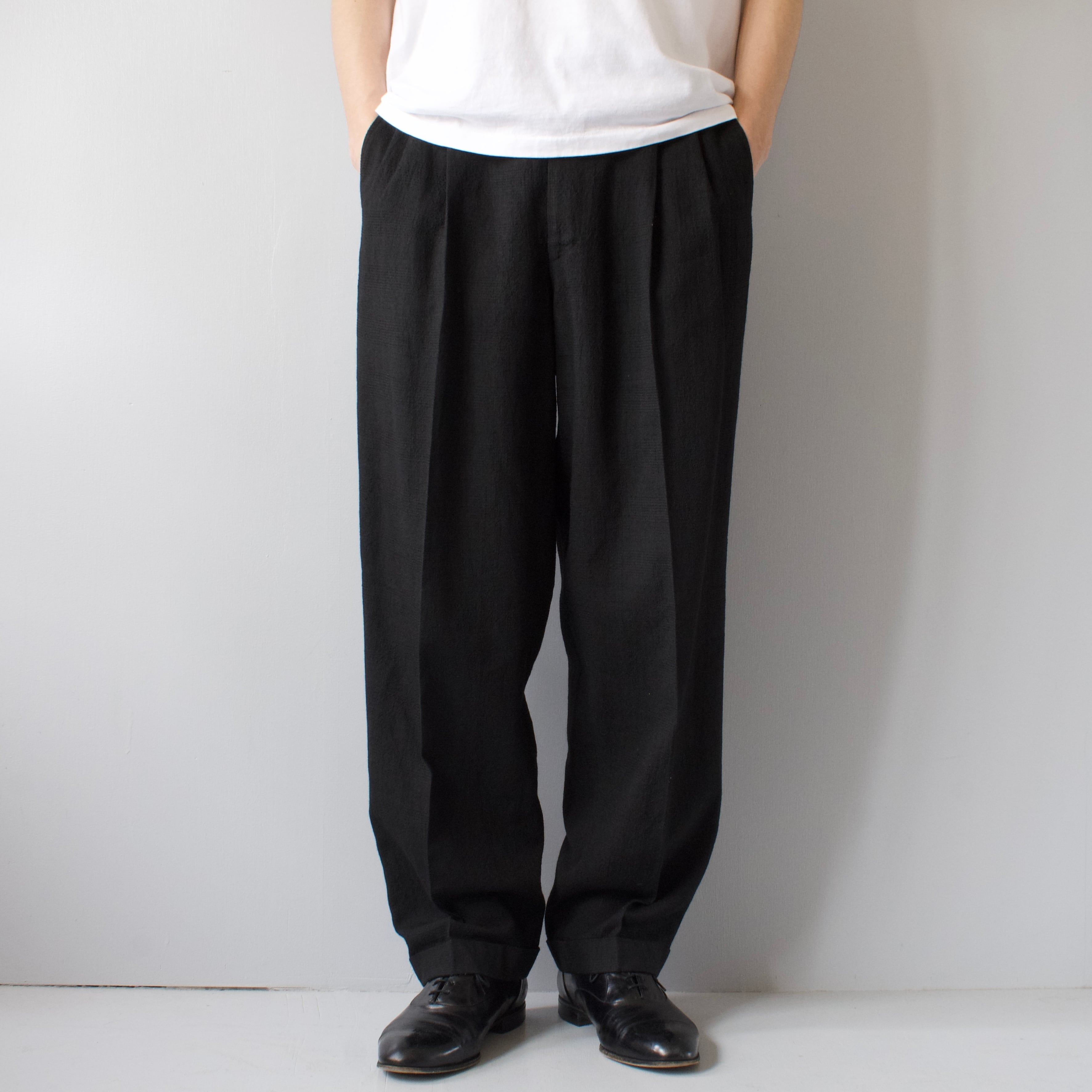 COMME des GARCONS HOMME” Made In JAPAN Double Tucks Design