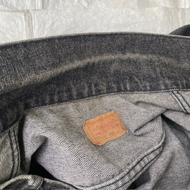 Levi's リーバイス デニムジャケット 90s USA製 70507 先染め ブラック ヴィンテージ古着 XL 画像13