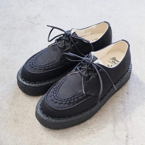 General Scale Maison MIHARA YASUHIRO " DAVID  Canvas Inter Lace Shoes ( BLACK)"