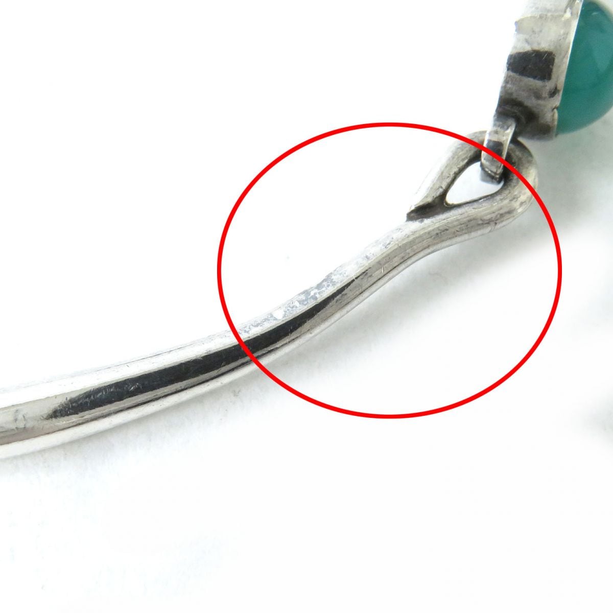 美品△GEORG JENSEN ジョージジェンセン 240 SV925×グリーン 美品△GEORG JENSEN ジョージジェンセン 240 SV925×グリーン