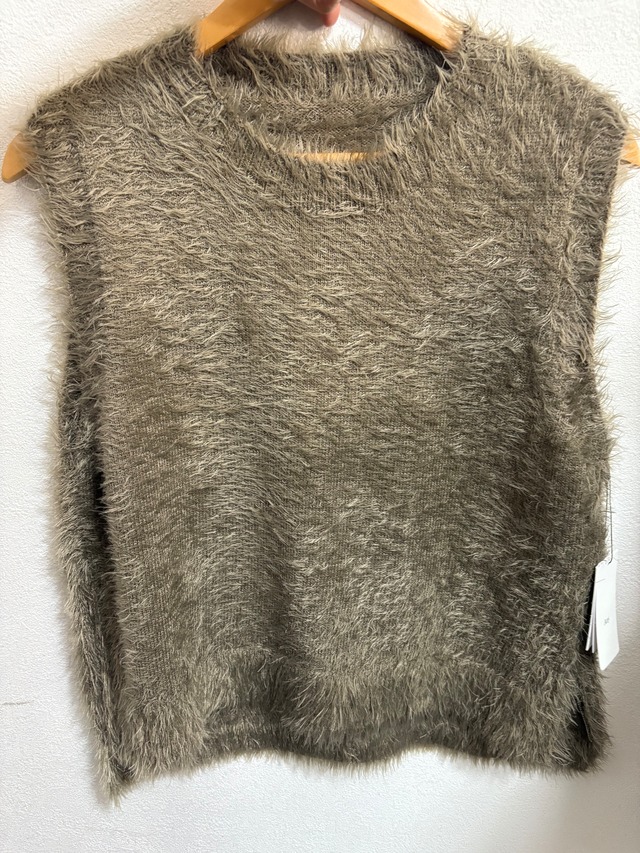 any ジャギーニットベスト　4103