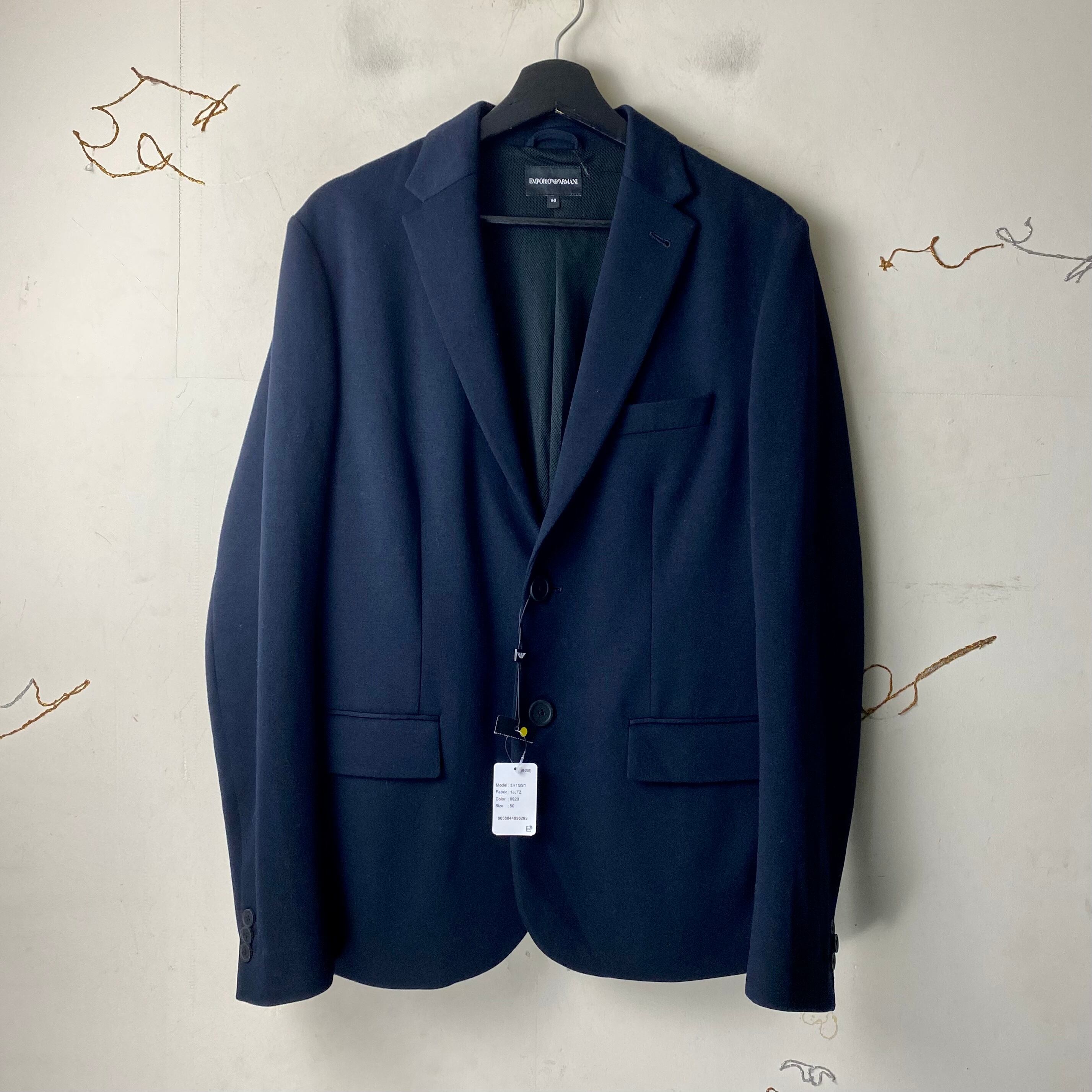 EMPORIO ARMANI knit tailored jacket | NOIR ONLINE