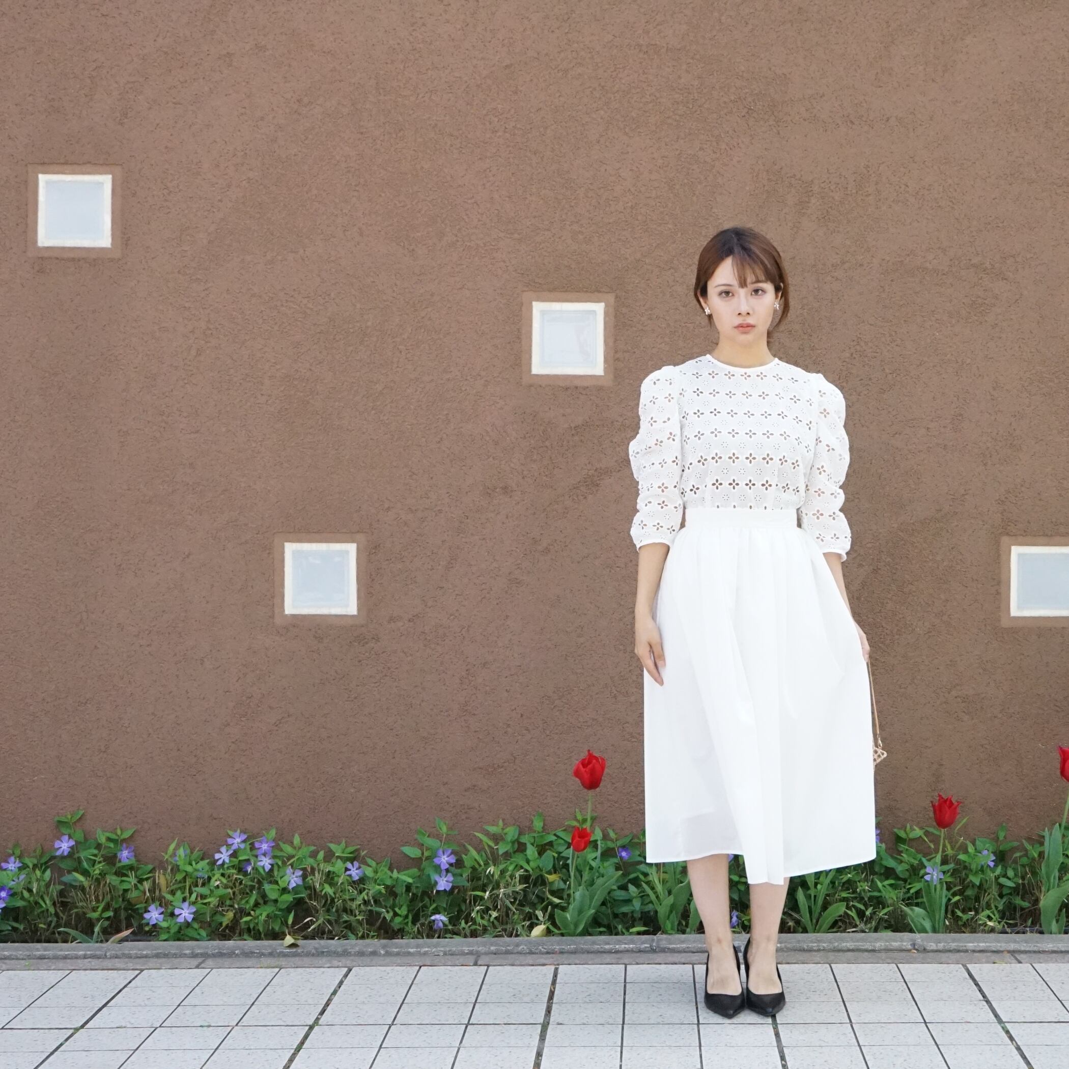 セットアップ可】Gathered Skirt ギャザースカート（オフホワイト）36