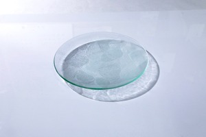昭和型ガラス「このは」　皿　円形　中（Φ150mm）