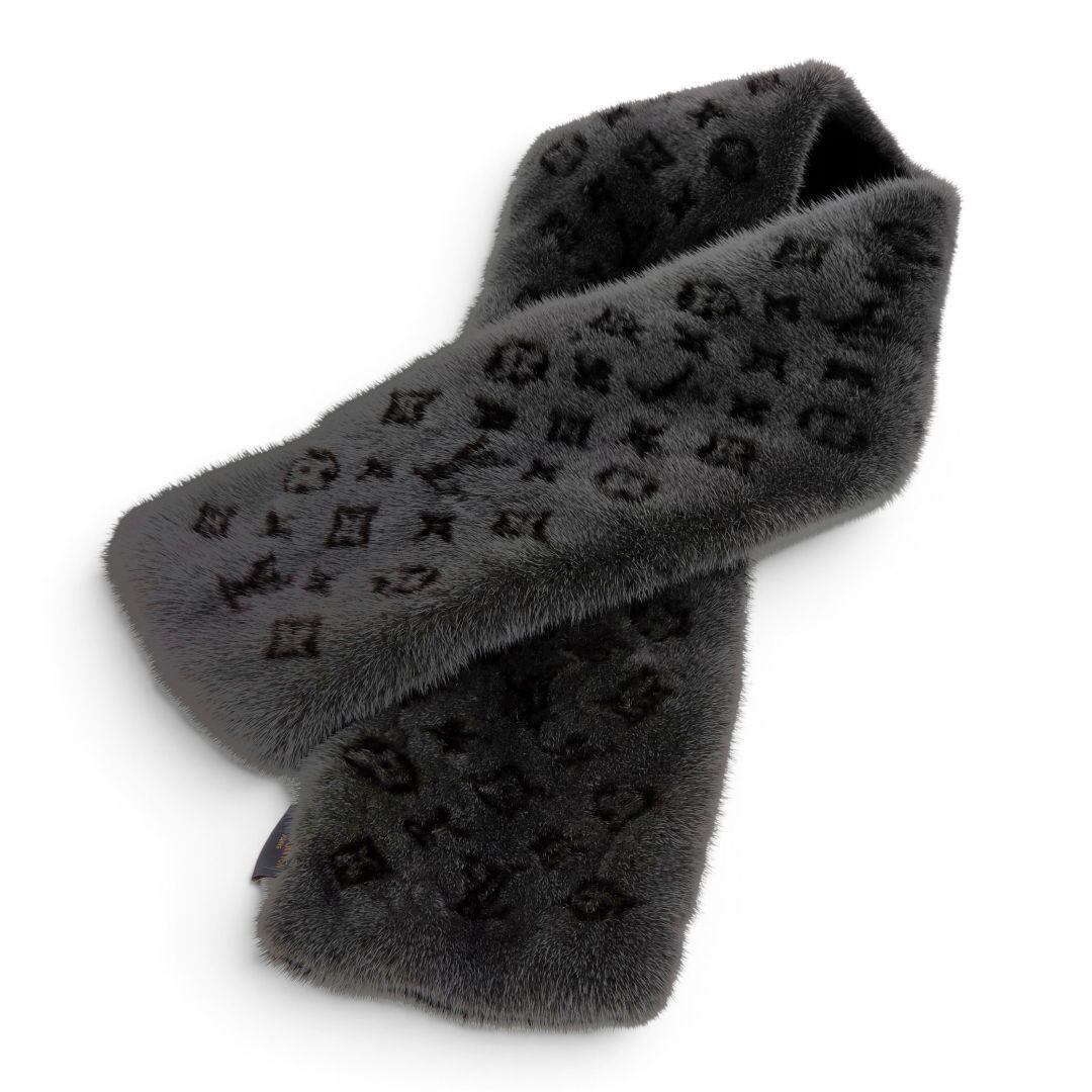LOUIS VUITTON ルイヴィトン モノグラム リバース ミンク マフラー | BARIS