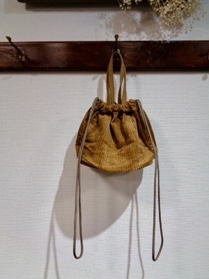 NAPRON・CORDUROY PATIENTS BAG SMALL・CAMEL