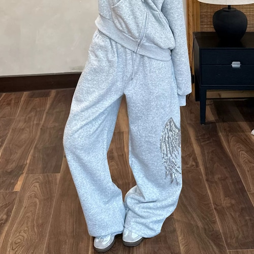 wing-motif sweat pants　ウイングモチーフスウェットパンツ　J2130