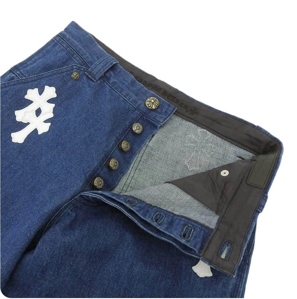 CHROME HEARTS クロムハーツ カーペンター デニム パンツ クロスパッチ