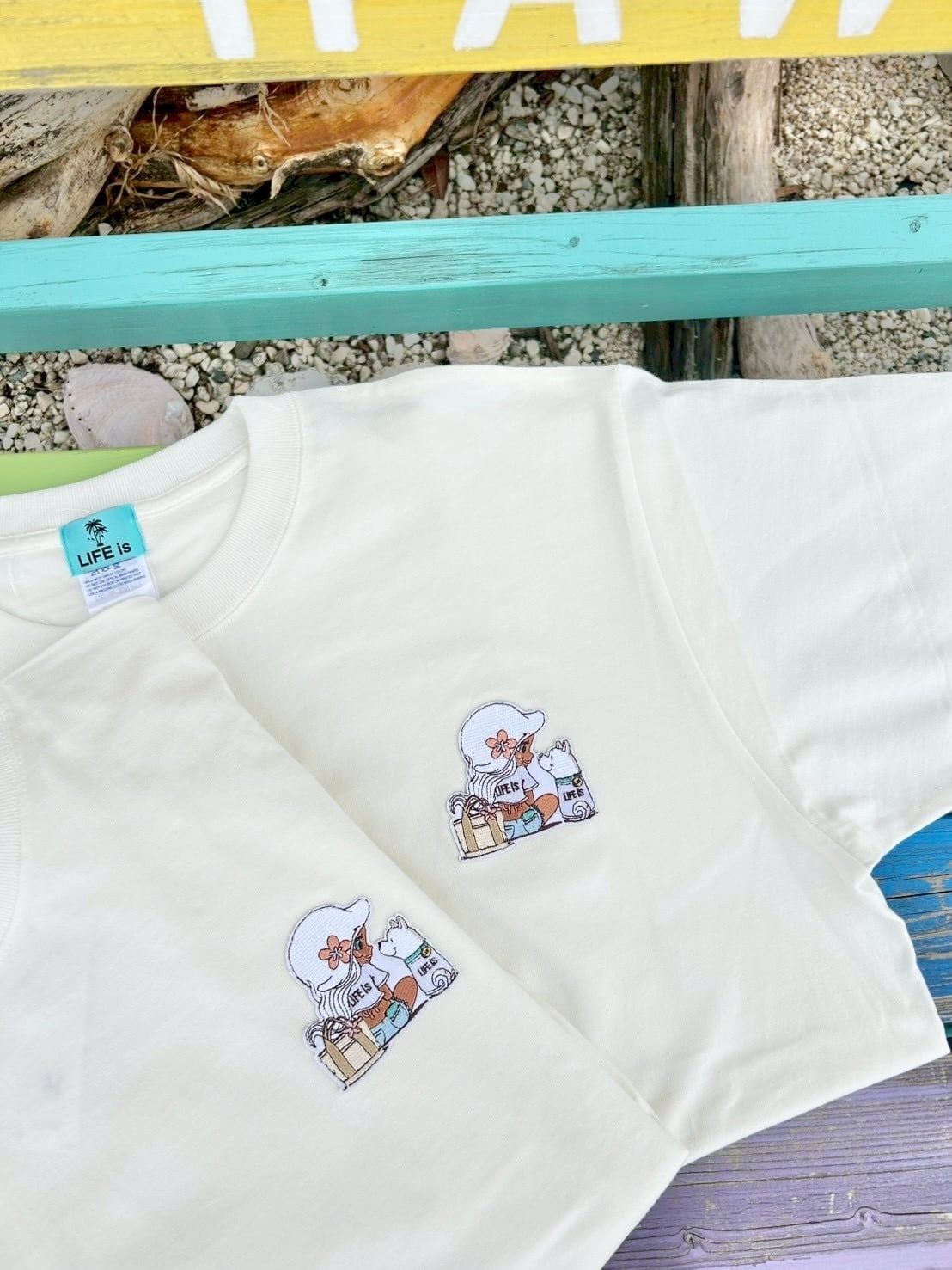 【mapuaコラボ】ワンポイント刺繍ワッペンTシャツ(Lani) ¥4,500(4,950)