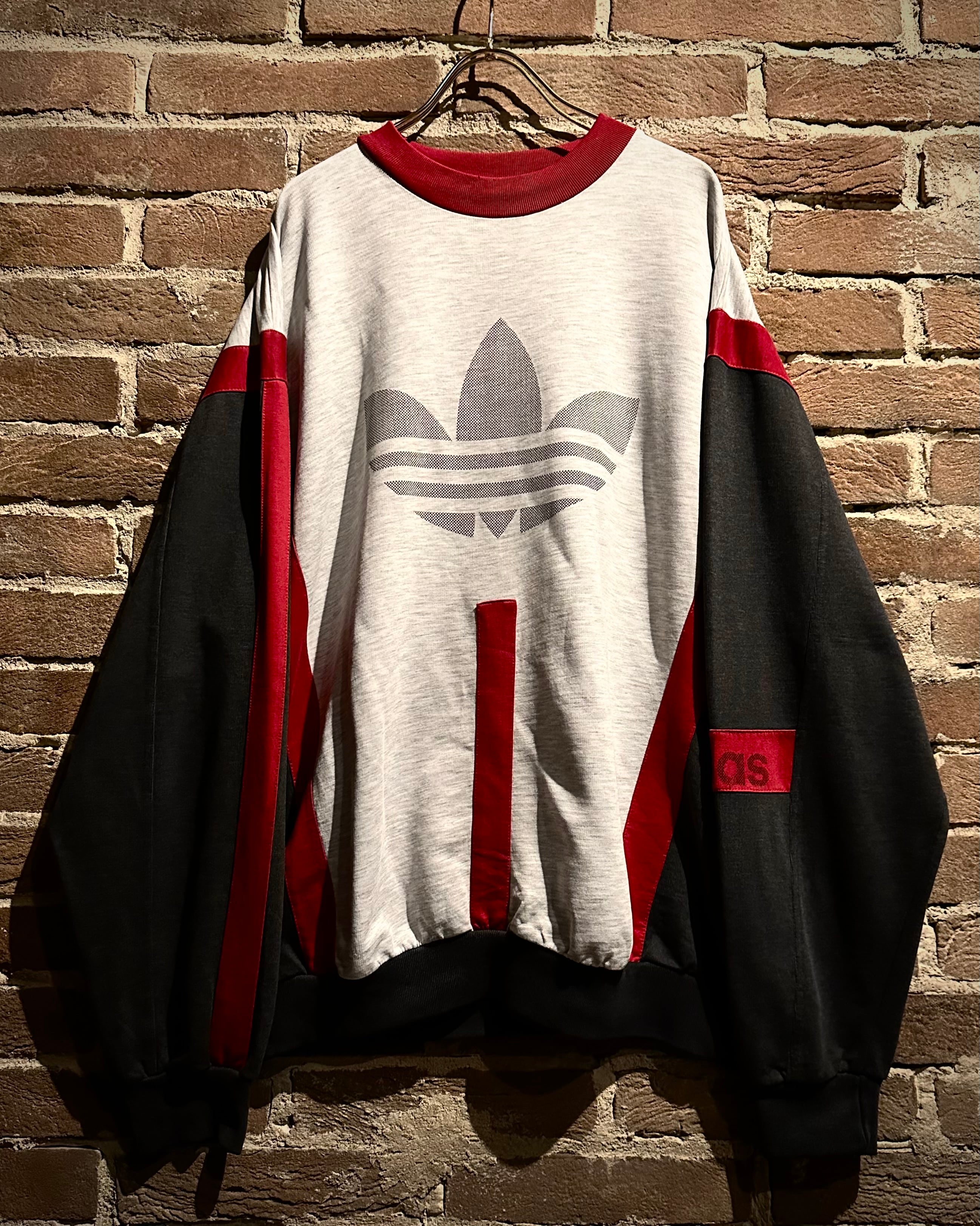 Caka act3】80's “adidas” Color Switching Vintage Sweatshirt | Caka