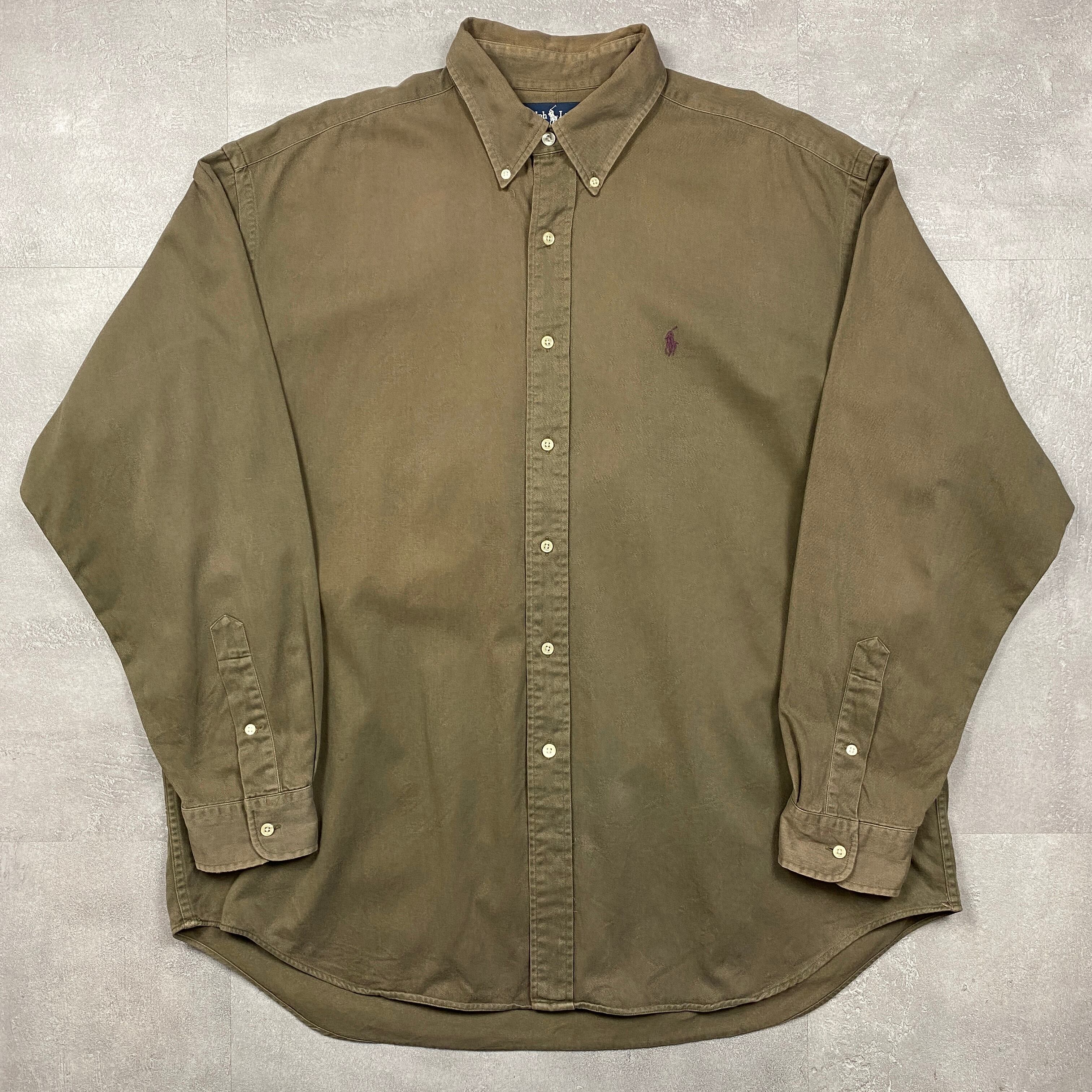 《XL》 Ralph Lauren ラルフローレン BLAKE ボタンダウンシャツ ブラウン No.4185
