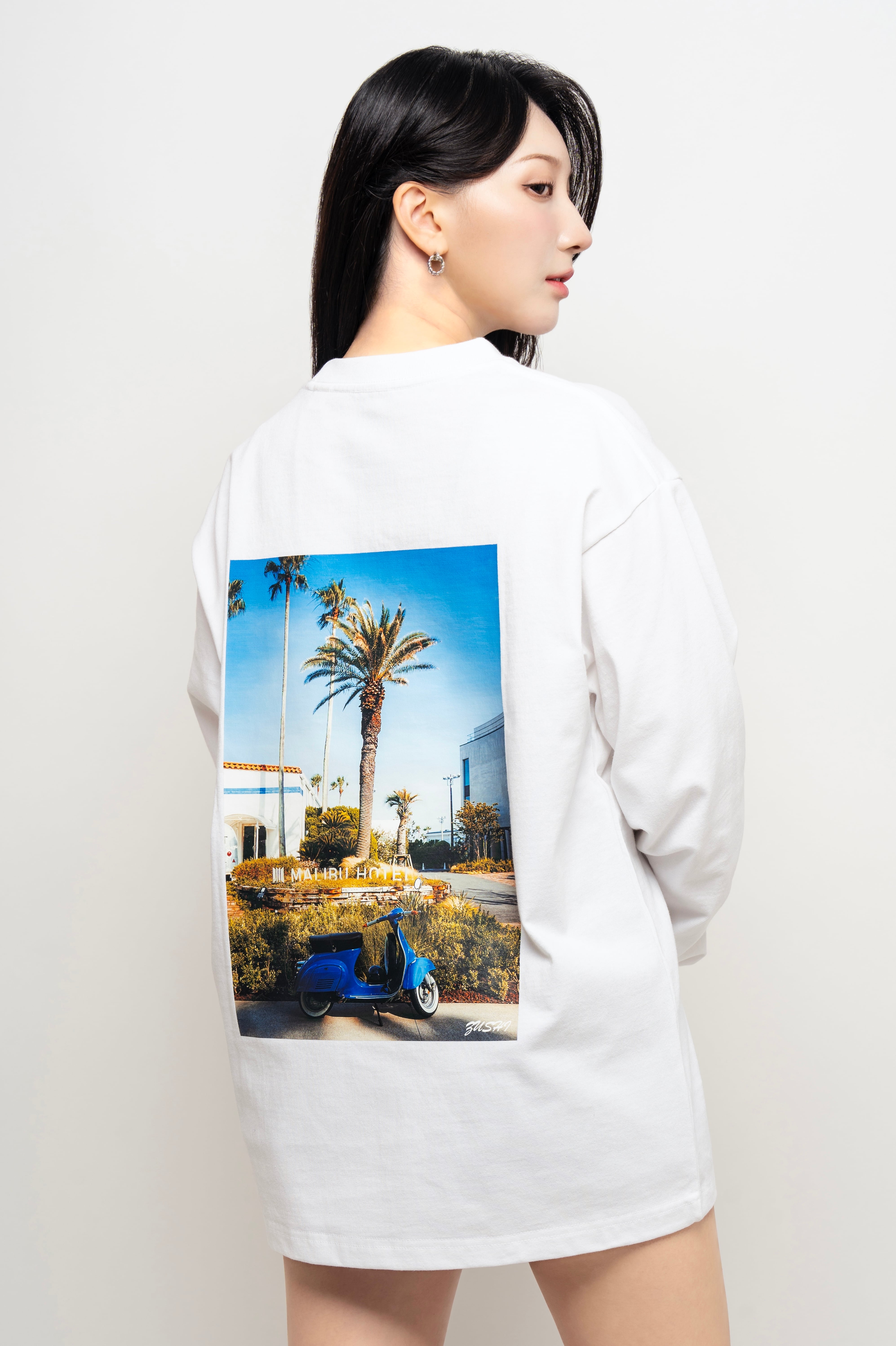 Zushi White Long-sleeve T-shirt WOMEN