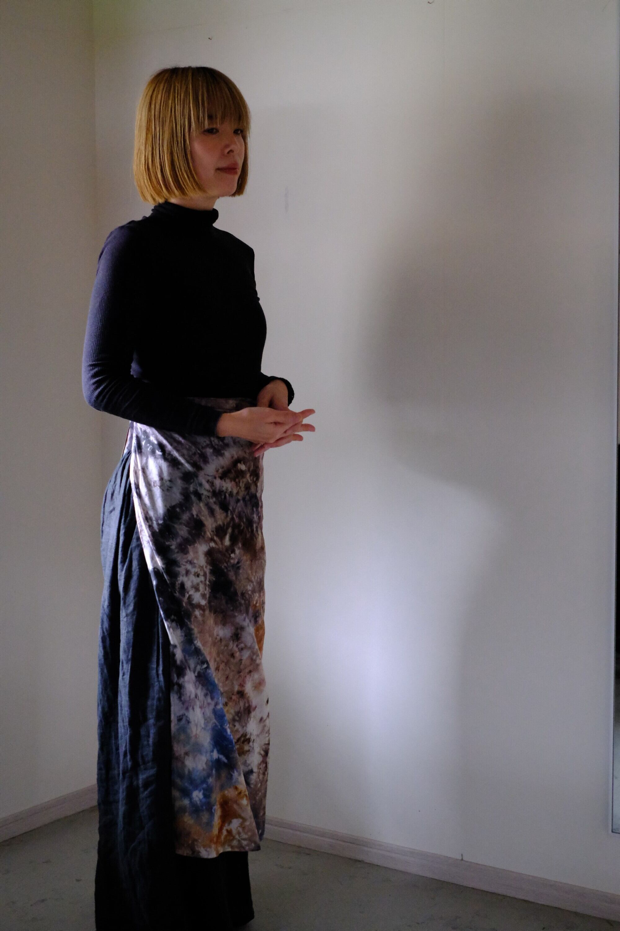 コットンシルクスカーフ　o-0534