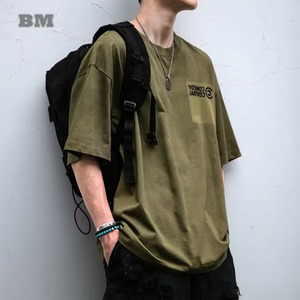 Square Logo Print T-shirt【B0505】