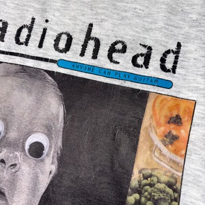 vintage 1993’s RADIOHEAD uk promo long-sleeves music tee “Anyone Can Play Guitar”