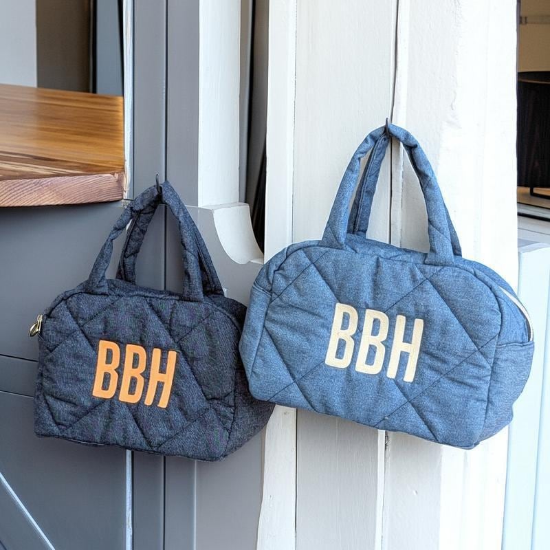 BBH” MNI BOSTON BAG - Chambray / シャンブレー デニム キルティング