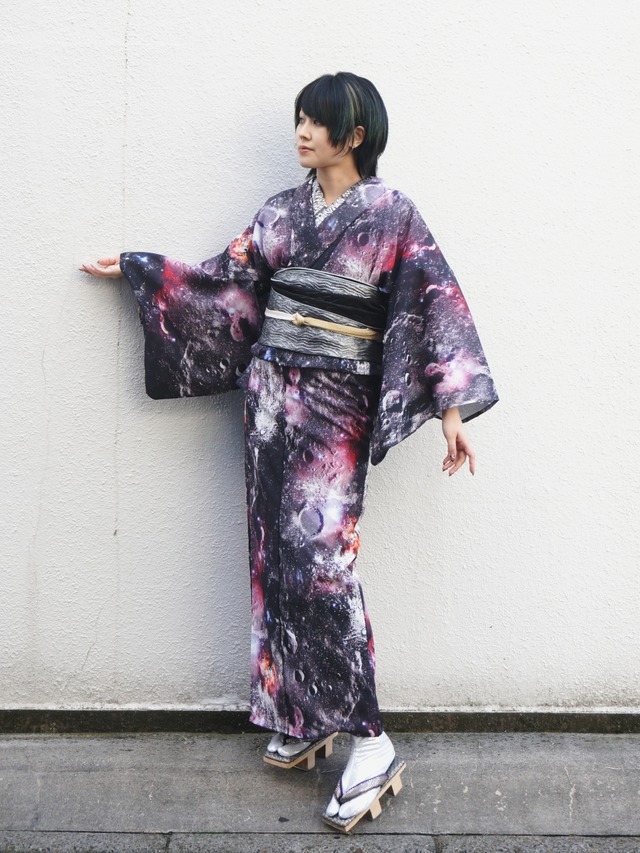 【受注商品】RumiRockセオαゆかた「月面」　[A1703]