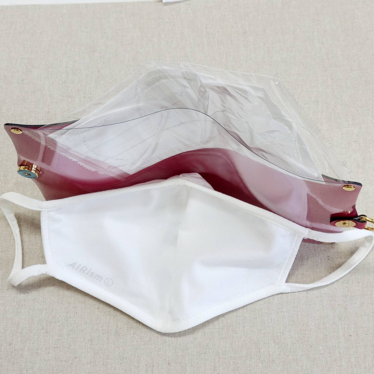 かばん屋さんのマスクケース（大）ダブルフェイス Le Coeur