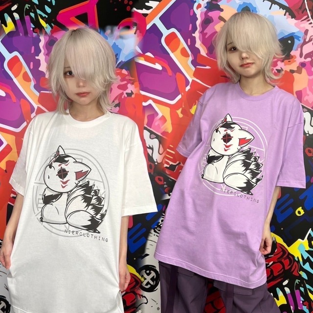 《2色セット☆大特価4000円引き》九尾デザインCUTSEW【PURPLE×WHITE】